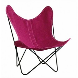 Fauteuil AA Lin raspberry