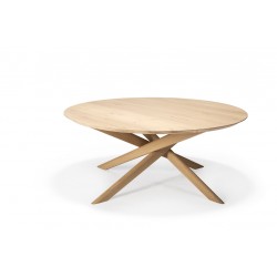 Table basse MIKADO oval en chêne