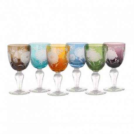 Verre à vin Pivoine - lot de 6