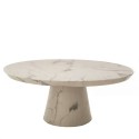 Table basse marble look white