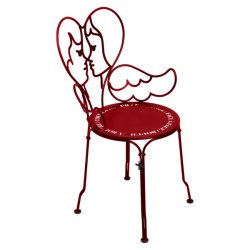 Chaise Ange coquelicot