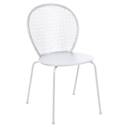 Chaise Lorette blanc coton