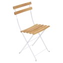 Chaise Bistro naturel blanc coton