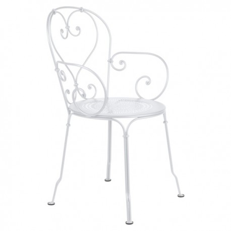 Fauteuil 1900 blanc coton