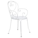 Fauteuil 1900 blanc coton