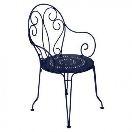 Fauteuil Montmartre bleu abysse