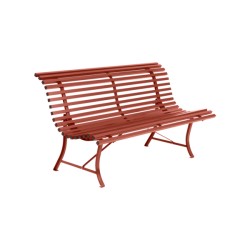 Banc Louisiane ocre rouge