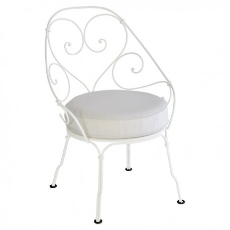 Fauteuil Cabriolet 1900 blanc coton