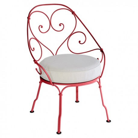 Fauteuil Cabriolet 1900 coquelicot