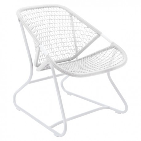 Fauteuil Sixties blanc coton