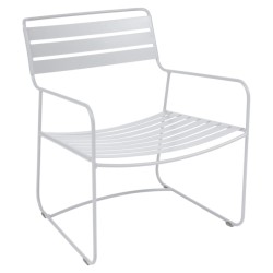 Fauteuil bas Surprising blanc coton