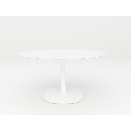 Table Multiplo / plateau rond en verre Ø 118 cm / extérieur