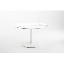 Table Multiplo / grand plateau rond en marbre Ø 135 cm / intérieur