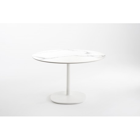 Table Multiplo / grand plateau rond en marbre Ø 135 cm / intérieur