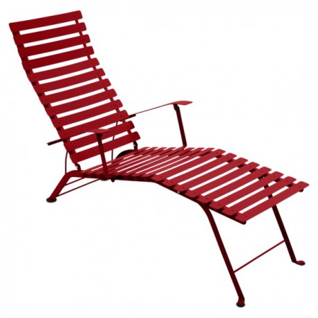 Chaise longue Bistro coquelicot