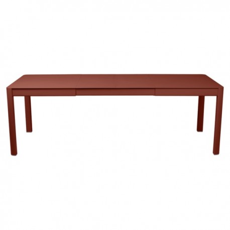 Table extensible Ribambelle ocre rouge