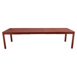 Table extensible Ribambelle ocre rouge