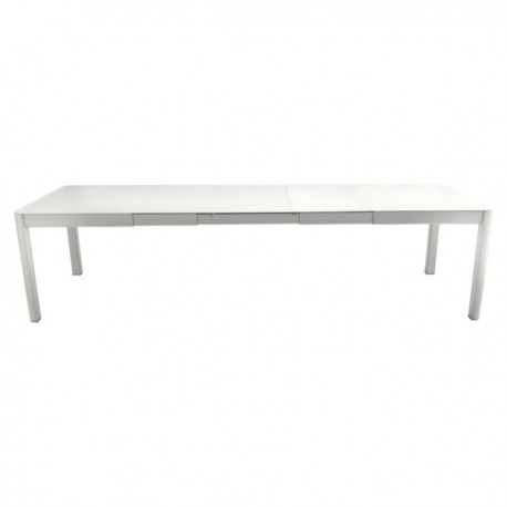 Table extensible Ribambelle gris métal