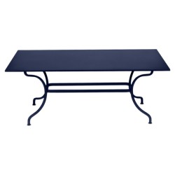 Table rectangulaire Romane bleu abysse