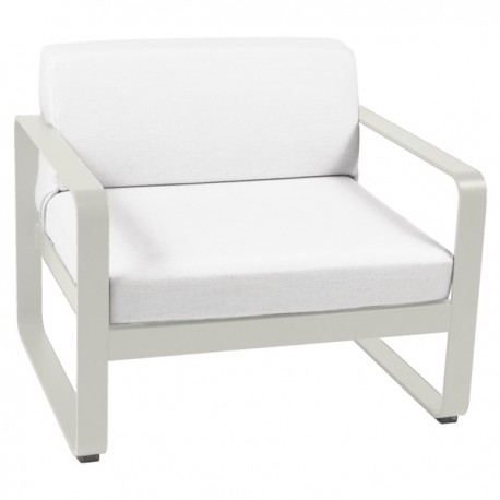 Fauteuil Bellevie coussin blanc grise