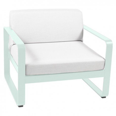 Fauteuil Bellevie coussin blanc grise