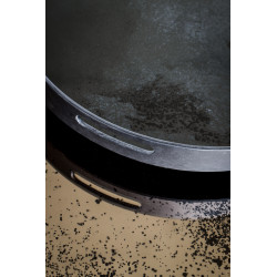 Plateau Heavy Aged Charcoal Mirror