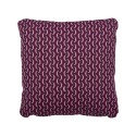 Coussin Envie d'ailleur bananes prune