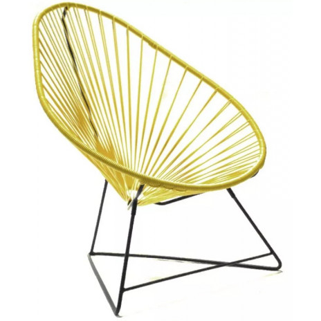 Fauteuil Acapulco Jaune Moutarde