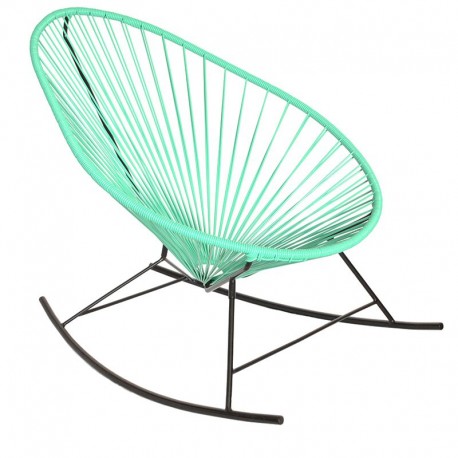 Fauteuil à bascule Acapulco Vert Turquoise