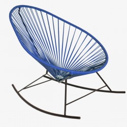 Fauteuil à bascule Acapulco Bleu Nuit