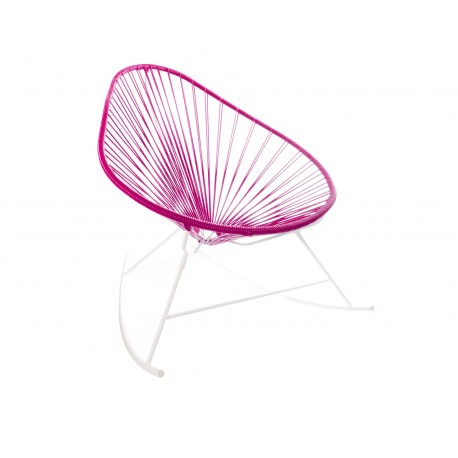 Fauteuil à bascule Acapulco Magenta Fuchsia