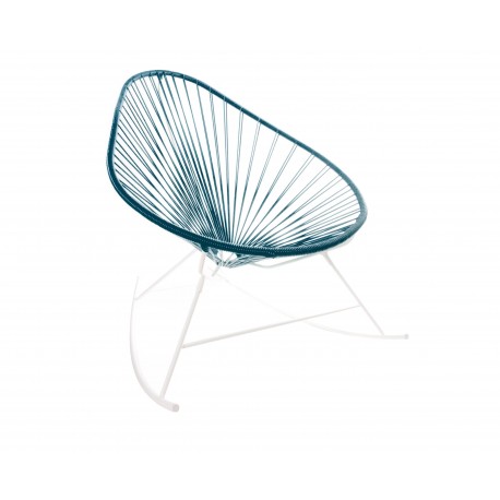 Fauteuil à bascule Acapulco Bleu Canard - Ocean Blue