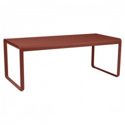 Table Bellevie ocre rouge