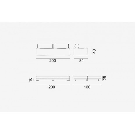 Pouf / Lit transformable Kubo XL