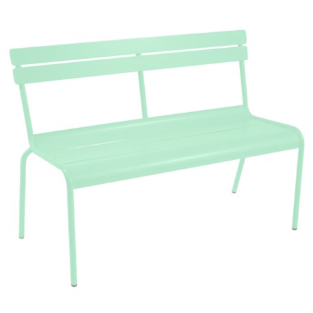 Banc avec dossier Luxembourg vert opaline