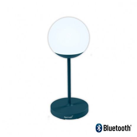 Lampe MOOON! - H 63 cm bleu acapulco