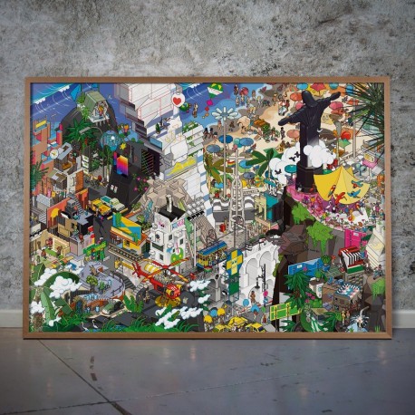 Tableau Pixel Art Rio