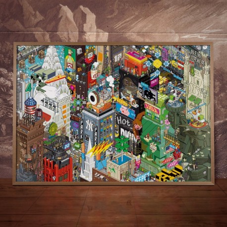 Tableau Pixel Art New York