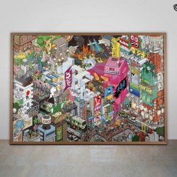 Tableau Pixel Art Tokyo