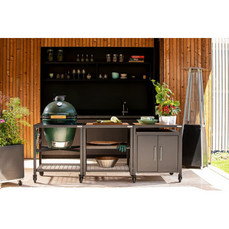 Big Green Egg - Pack Table modulaire + Meuble extension + Meuble placard