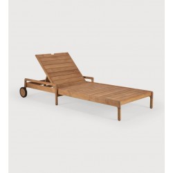 Chaise longue ajustable Jack outdoor en teck