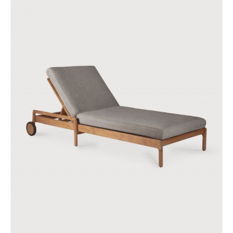 Chaise longue ajustable Jack outdoor en teck