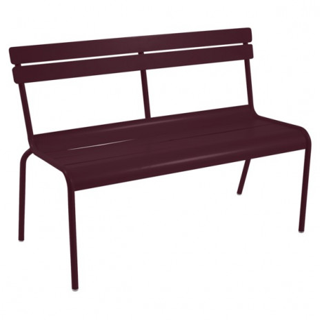 Banc avec dossier Luxembourg Cerise Noire