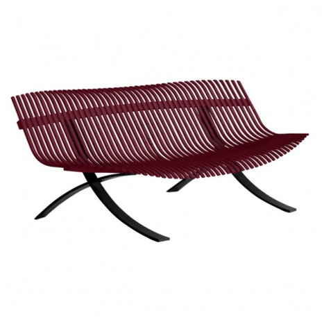 Banc Charivari cerise noire