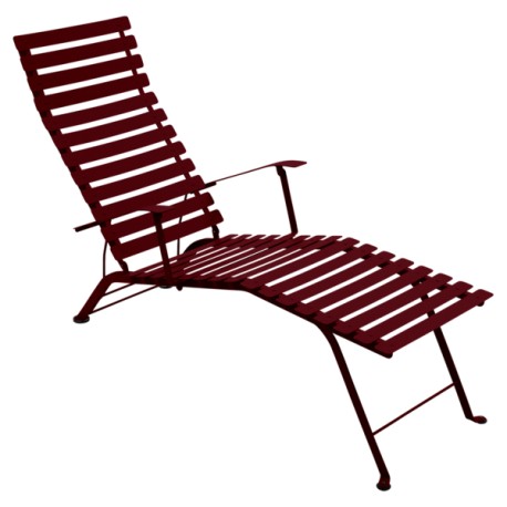 Chaise longue Bistro cerise noire