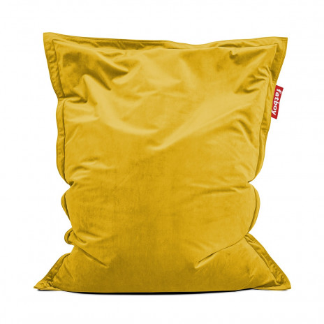 Pouf Original slim velvet gold honey