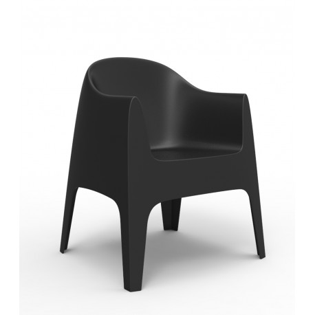 Fauteuil Solid Noir