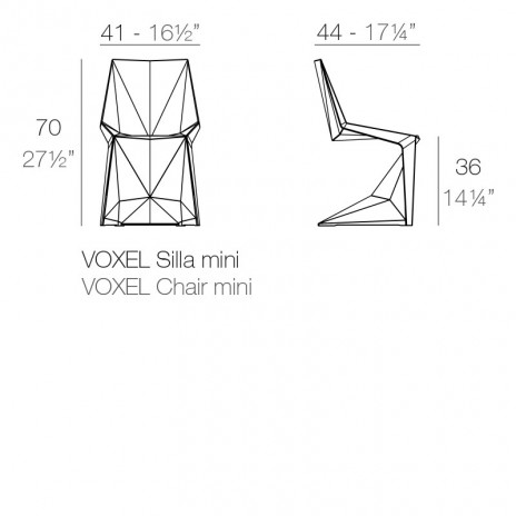 Mini Chaise Voxel Plan