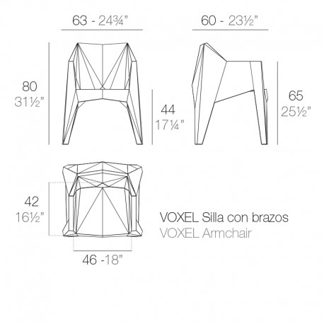 Fauteuil Voxel Plan