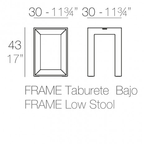 Tabouret Bas Frame Plan